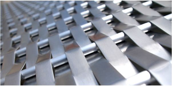 Microtrenzada® la malla de aluminio para arquitectura de Trenza Metal Área